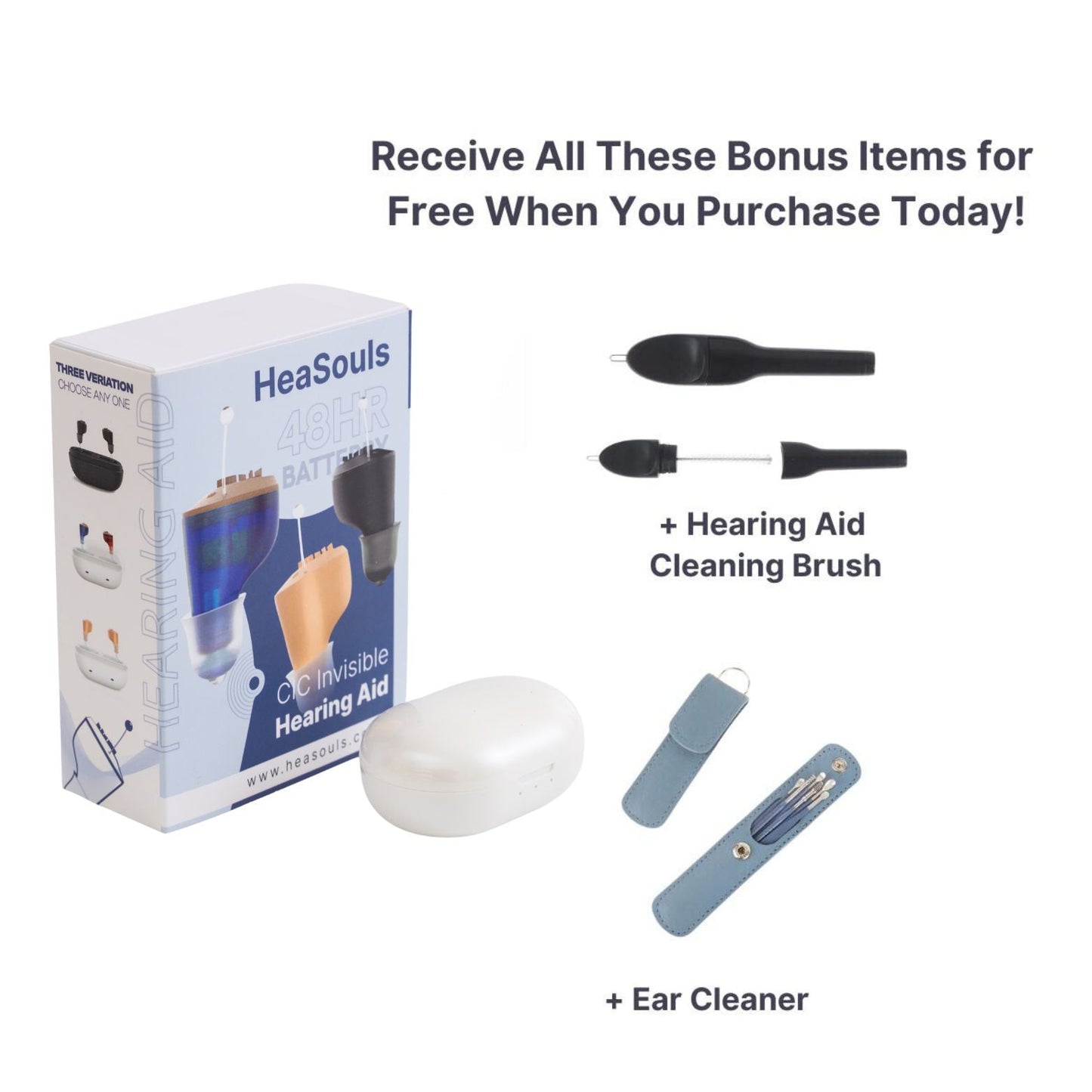 HeaSouls™ CIC Invisible Hearing Aids (Pair Of 2)